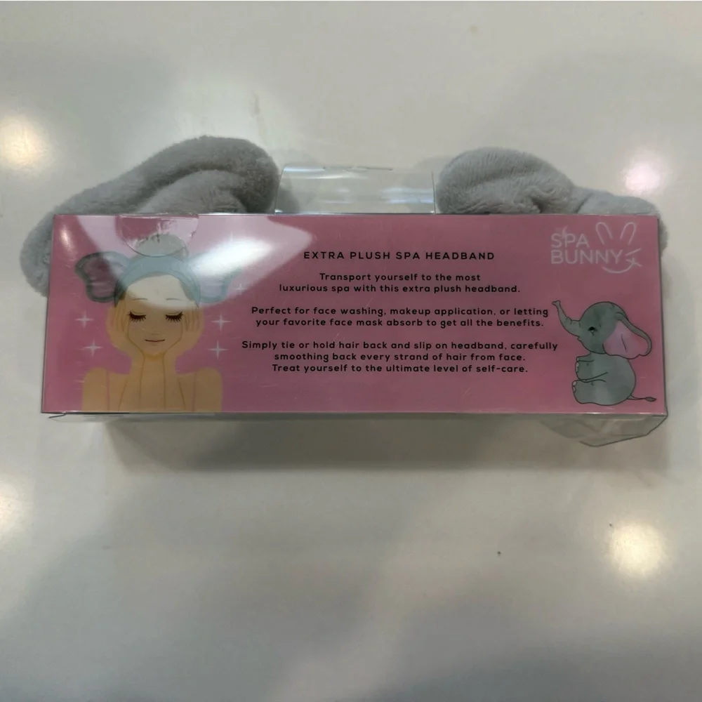 New Spa Bunny Extra Plush Spa‎ Headband Elephant